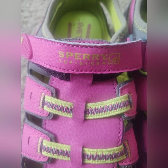 Sperry Top-Sider Wet Tech Fisherman Sandal Hot Pink Girls Size 4 PRE-OWNED - Picture 2 of 7